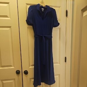 DKNY Royal Blue Midi Dress